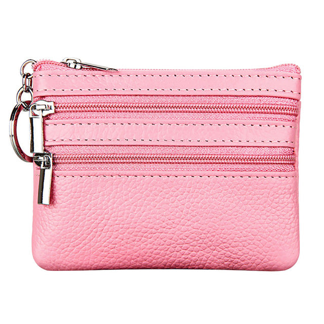 PU Leather Colorful Coin Purses  Key Holder