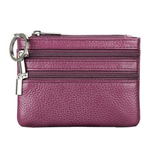 Load image into Gallery viewer, PU Leather Colorful Coin Purses  Key Holder