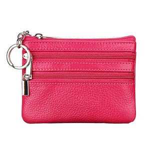 PU Leather Colorful Coin Purses  Key Holder