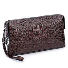 Load image into Gallery viewer, Chris &amp; Dean Crocodile Embossed Anti-Theft Leather Clutch